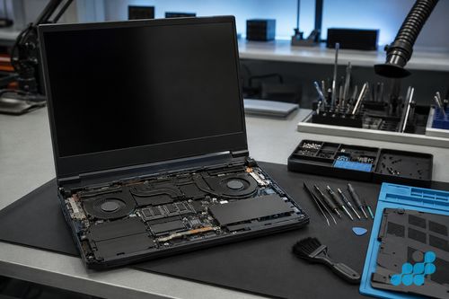 Acer Predator gaming laptop repair preparation on bench