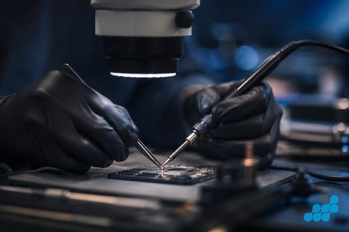 microsoldering a board to recover data