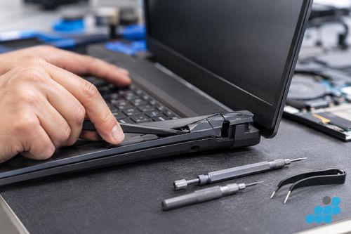 cracked Acer Aspire laptop plastic hinge