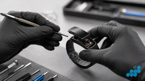 removing a bonded Fitbit display assembly