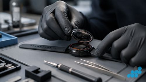 re-sealing a Galaxy Watch for water resistance after a battery swap