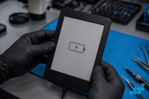 Kindle Paperwhite charging indicator — confirming a successful connection