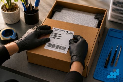 Genuine, OEM-grade and aftermarket Nothing Phone OLED panels compared on a repair bench