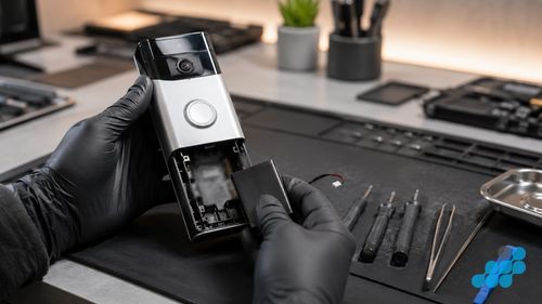Ring Video Doorbell 4 disassembly — battery module replacement